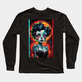 3D Zombie Betty Boop Long Sleeve T-Shirt